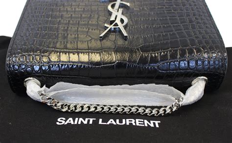 ysl metal clutch|ysl crocodile clutch.